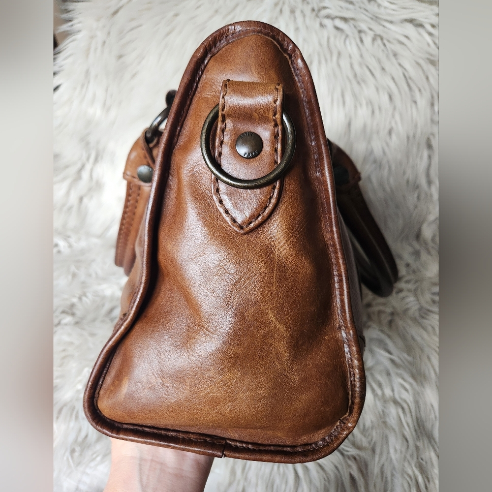 Frye Melsissa Satchel In Brown - Picture 6 of 16